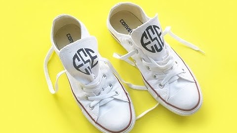 Easy DIY Monogrammed Sneakers with Jane Francisco!