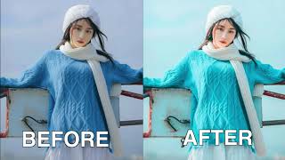 Lightroom Preset: Tangier tone xanh nước biển dịu dàng screenshot 1