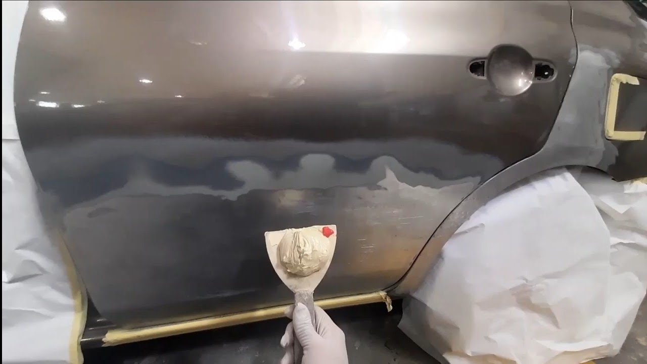 car repair | معجون صنفرة ضبط بالتفصيل لتفادي التمويج والرعشة |باب ورفرف | مع قناة طرق دهان السيارات