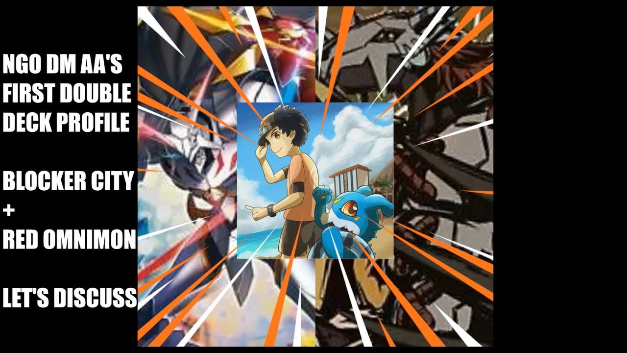 Digimon TCG | NGO DM AA's Blocker City + Red Omni Deck Profiles | Digimon Card Game Set 1.5 Format