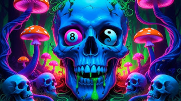 Skull Mushroom Psytrance 2025 ✨ Monster Lab, Hallucinations & AI Visual Journey