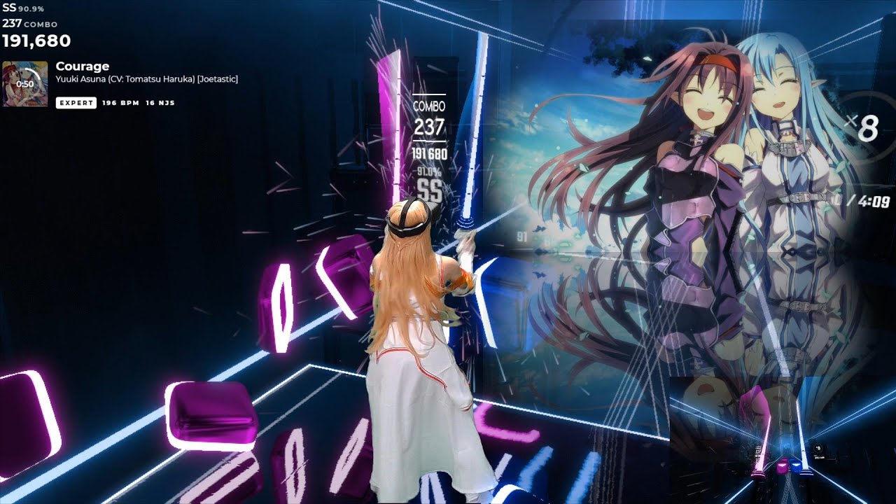 Courage Haruka Tomatsu 戶松遙 English Cover Sword Art Online 2 Beat Saber Expert Youtube