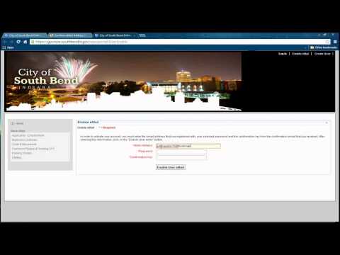 City of South Bend Online Services: Creating a User ID Tutorial