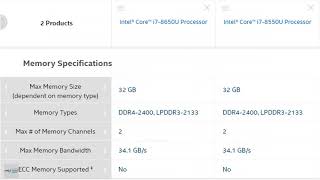 i7 8650U vs i7 8550U Benchmark - i7 8550U vs i7 8650U Benchmark