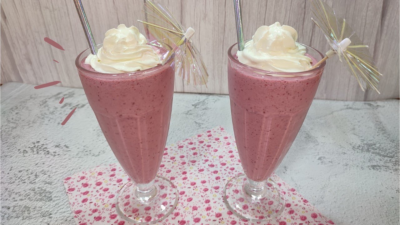 BATIDO HELADO DE FRUTOS ROJOS, realmente delicioso,con Mambo!!!