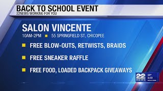 Free haircuts, school supplies for students heading back to school in Chicopee
