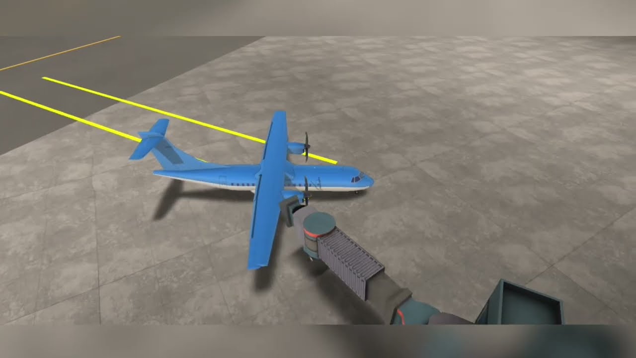 Landing and Taxiing Aircraft ATR 42-400 || Flight Number FN-20230520-2