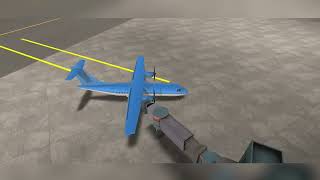Landing and Taxiing Aircraft ATR 42-400 || Flight Number FN-20230520-2