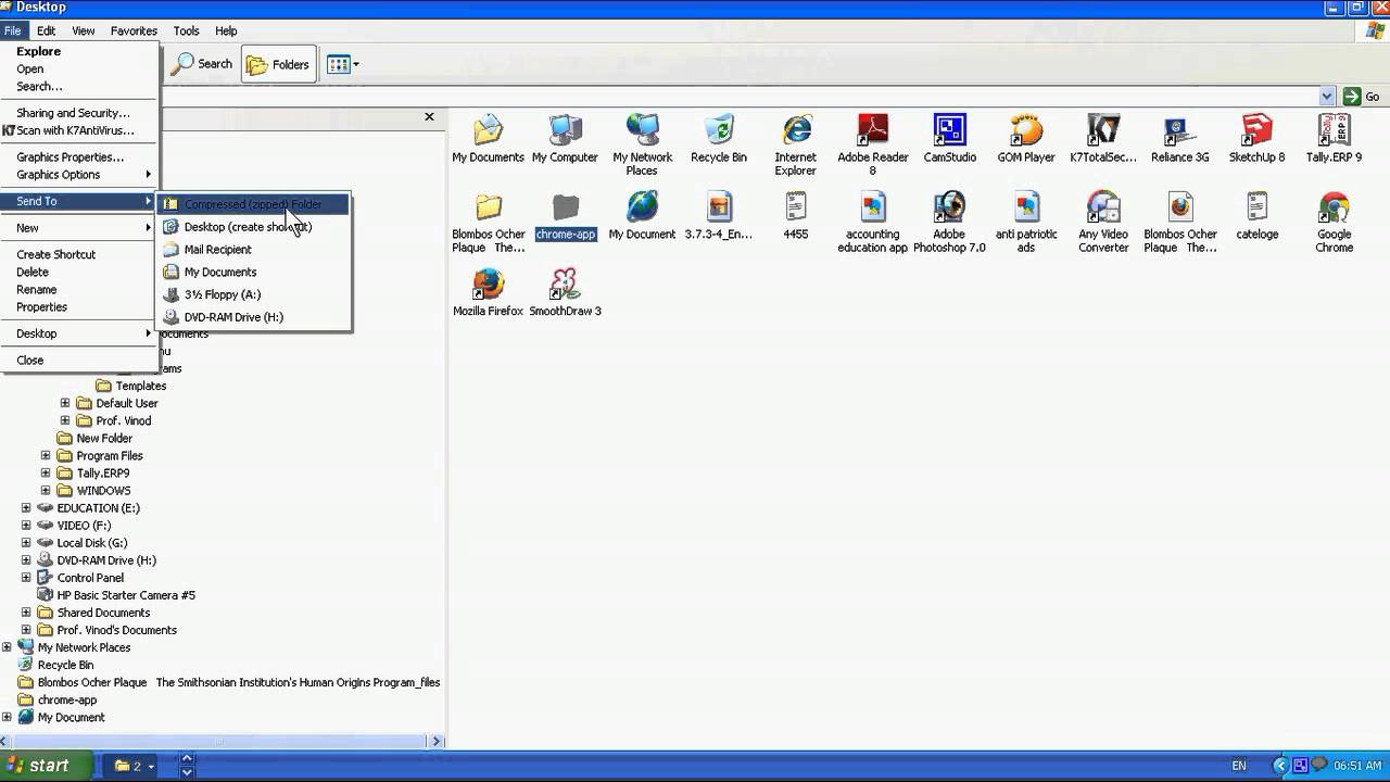 How to Make .Zip File on Window XP