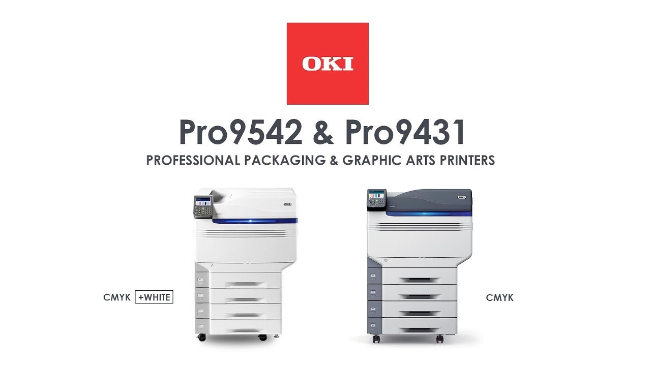 Overprint In-House with the OKI Pro9 Series up to SRA3 - YouTube
