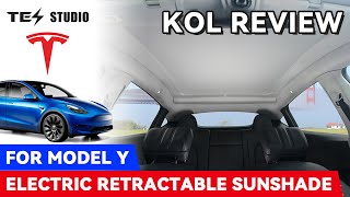 Tesla Model Y NEW Electric Sunshade with Improved Heat Reduction!