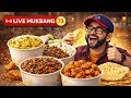 DESI HOME FOOD MUKBANG LIVE | DAL CHAWAL, RAJMA RICE, ALOO FRY & CRISPY PAPAD DINNER