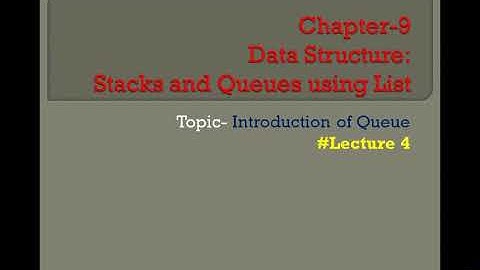 Class 12 Computer Science, chapter 9(Data Structure)