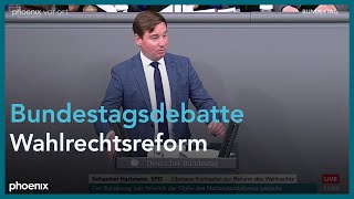 Bundestagsdebatte zur angestrebten Wahlrechtsreform vom 27.01.23