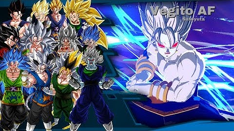 NEW DBAF Vegito 12 Transformations [SSJ-2-3-4-5-6-Pre 7-7-8-9-9FP-10] Dragon Ball Sparking Zero Mods