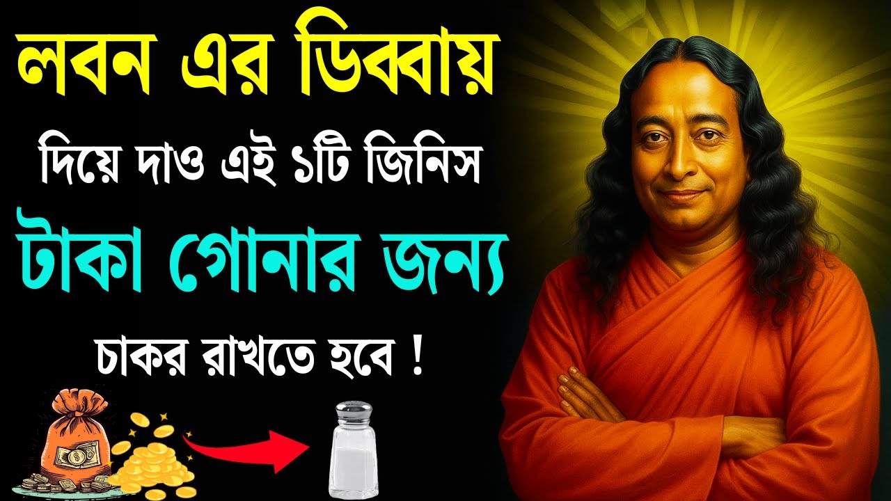 লবণের ডিব্বায়  এই জিনিসটি দিয়ে দিন ~ জীবনে কখনো অর্থের অভাব হবে না | পরমহংস যোগানন্দ