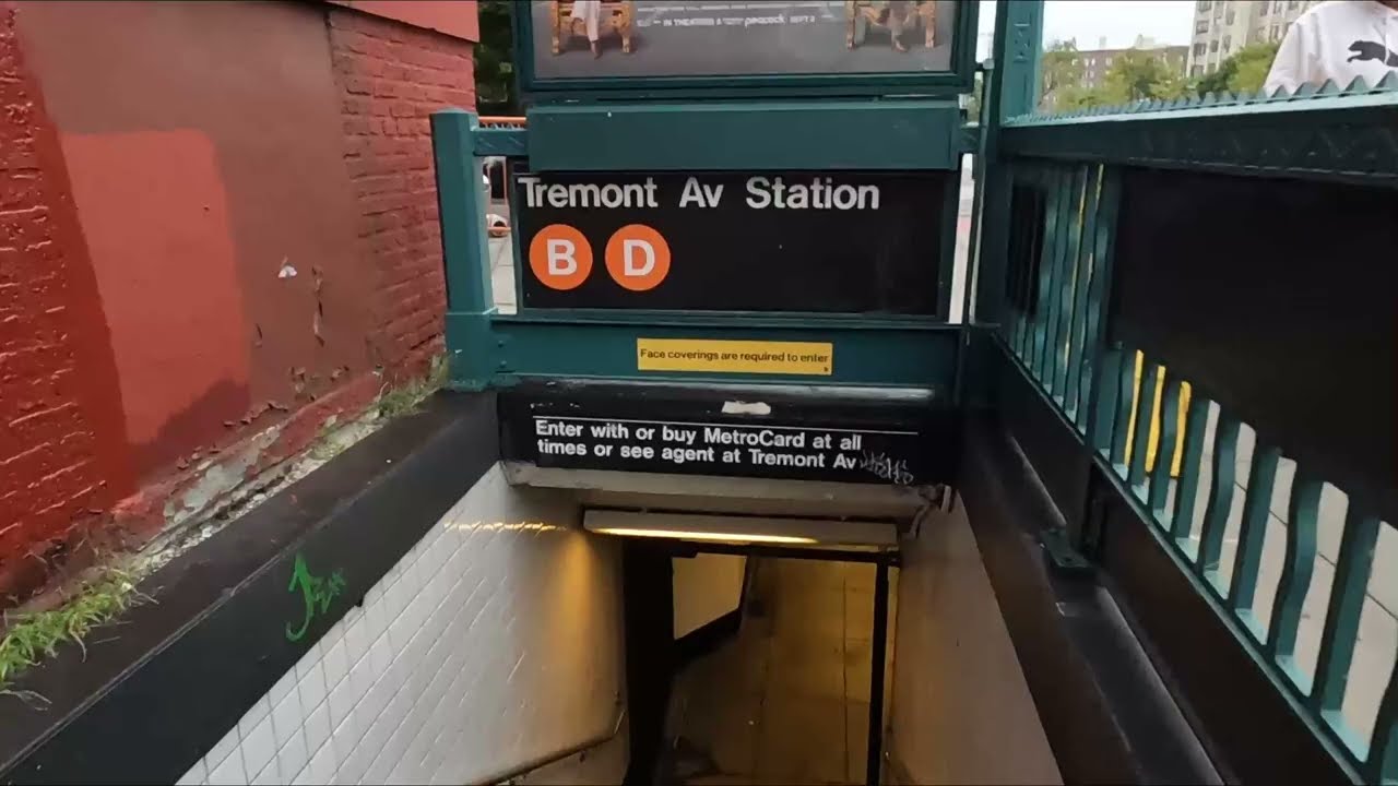 Entering the Subway Station at Tremont Ave The Bronx New York YouTube
