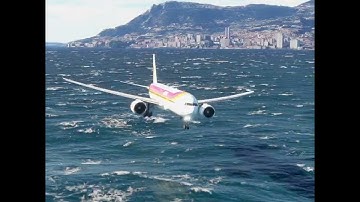The uncontrolled plane fell into the sea when it was about to land Eps 00193