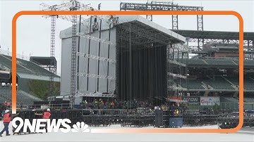 Coors Field stage almost complete for Paul McCartney concert in Denver