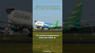 Citilink Take off from Kualanamu Airport #citilink #reels #spotting #pesawat #lionair