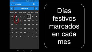 Calendario El Salvador 2018 Cómo usar la App screenshot 4
