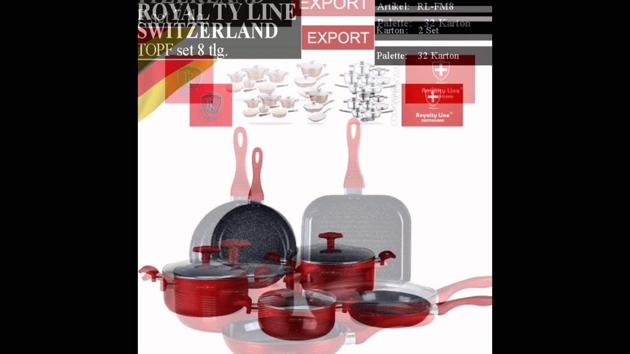Kochgeschirr Set Mamor beschichtet Induktion Kochtopf-Cookware set induction marble coated