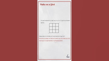 Can You Find the Number of Paths - Combinatorics Math Puzzles #shorts