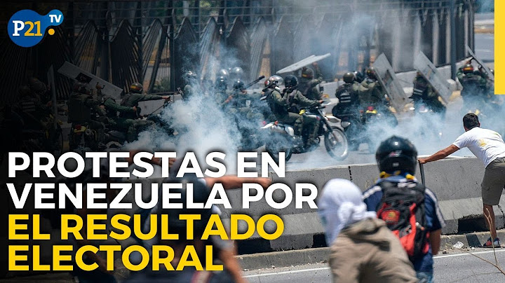 Protestas en Venezuela por el resultado electoral que dio la victoria a Maduro