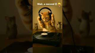 Cat Becomes A Dj &