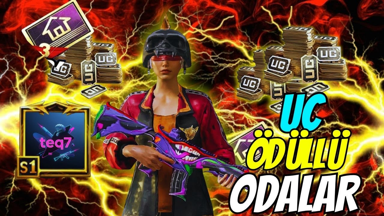 PUBG MOBİLE UC ÖDÜLLÜ ODALAR !! 🎁GEL 120-360-660-1080 UC'Yİ KAP 