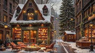 Morning Winter Ambience ☃️ Cozy Winter Coffee Shop Vibes with Soft Jazz Music for Work, Study