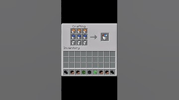 crafting bucket of buckets #minecraft #shorts #youtube