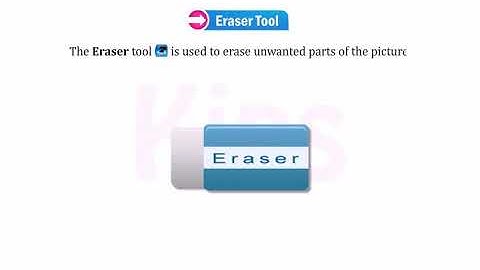 Eraser tool in Tux paint