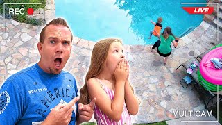 Mom Catches Baby Jumping Into Pool Caught on Camera!!! screenshot 4