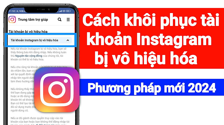 Cách lấy lại instagram bị vô hiệu hóa năm 2024