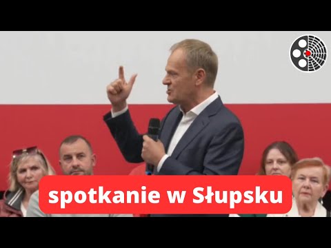 Donald Tusk - spotkanie w Słupsku