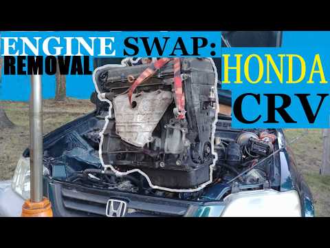 HONDA CR-V Engine SWAP. Part 1: REMOVAL. Complete Tutorial. #HondaCRV #Honda #EngineSWAP #Хонда