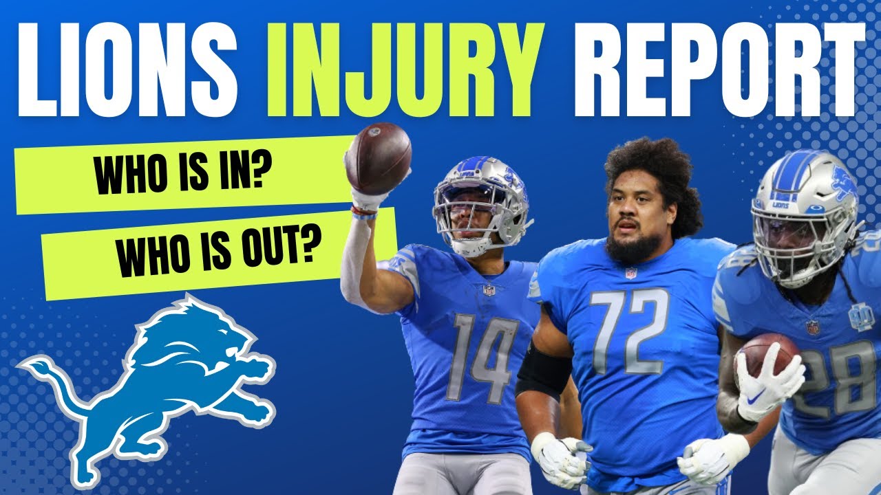 Lions Injuries Detroit Lions Injury News: Sam LaPorta, Brian Branch, Jahmyr Gibbs No ...