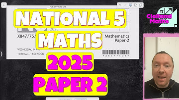 SQA National 5 Maths 2025 Paper 2 Full Solutions