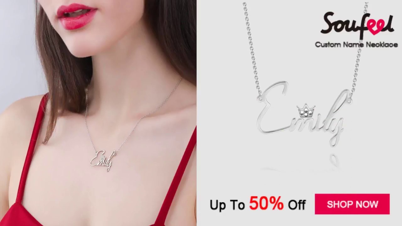 SOUFEEL Custom Name Necklace--Up to 50% OFF!