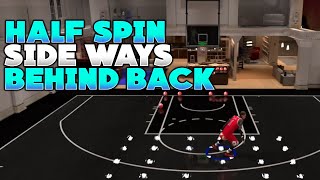 NBA 2K20 HALF SPIN SIDE WAYS BEHIND THE BACK DRIBBLE TUTORIAL AFTER PATCH 10 KingSuperior
