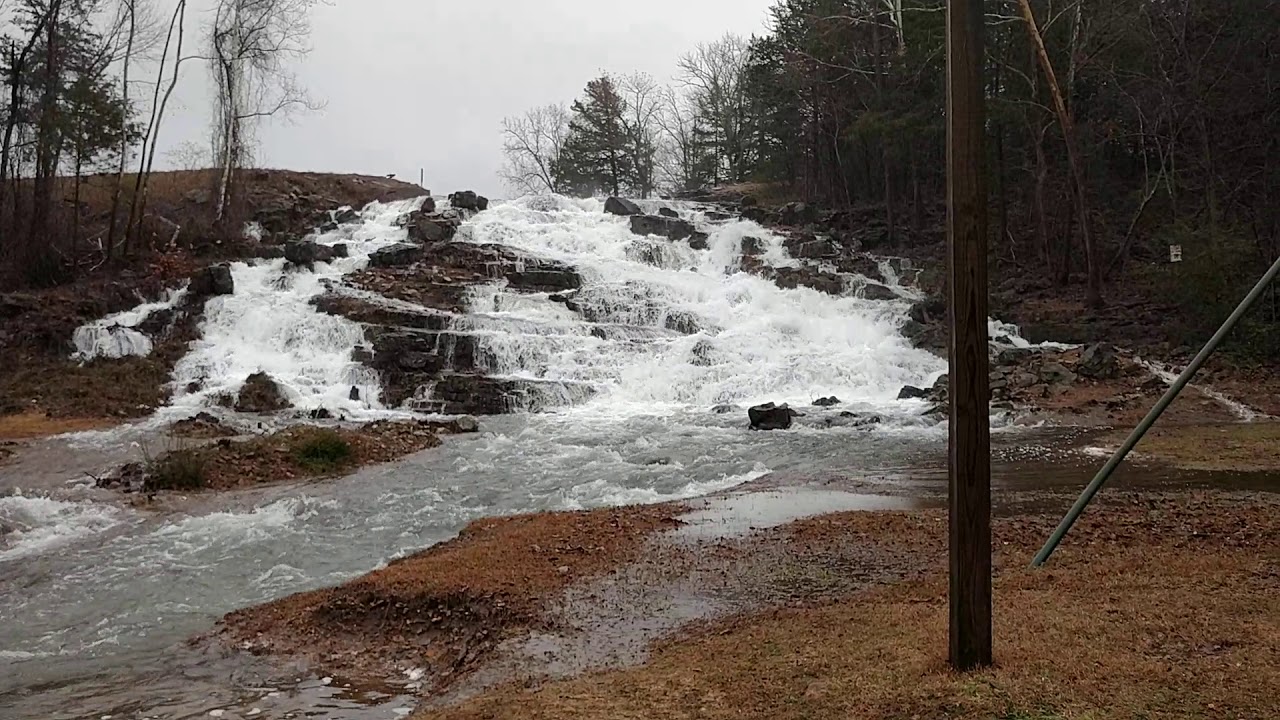 Flooding,Papoose Waterfall, Cherokee Village, Arkansas YouTube