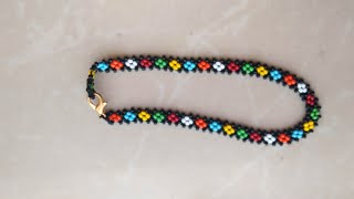 How to make SMALL SEED BEADS PAYAL (ANKLET) very easy (step by step) ...