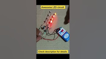 Running led chaser | bc547 led circuit | #diy #electronics #viral #youtube #trending