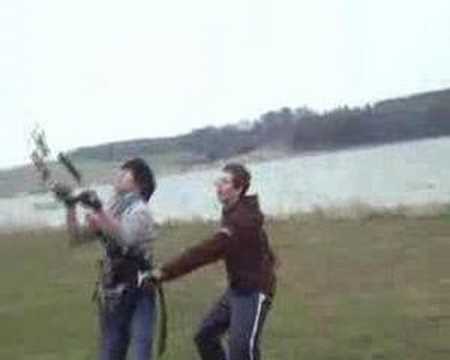 Kitesurf crash in Studstrup, Denmark