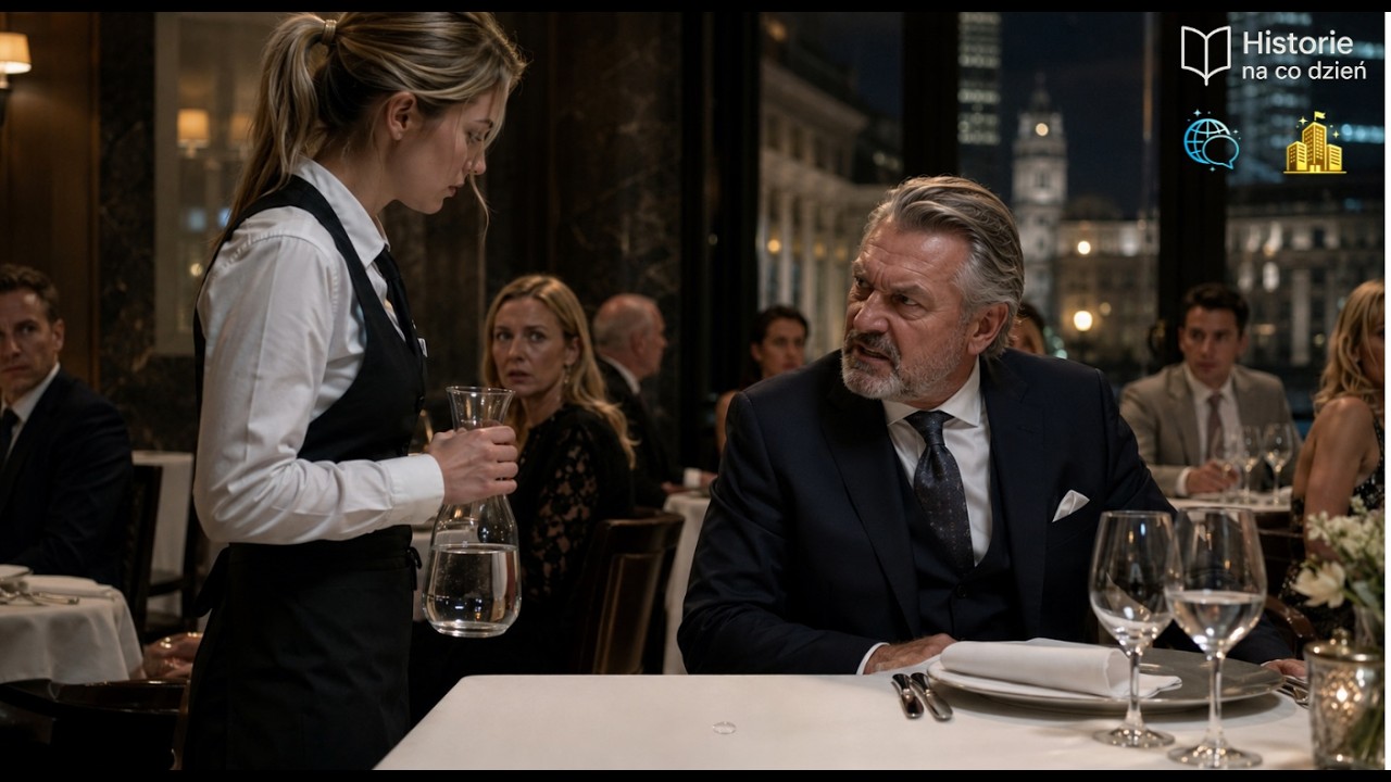 Stałam przy stoliku w eleganckiej restauracji, gdy miliarder krzyknął, żeby mnie natychmiast zabrano, bo podobno „zniszczyłam” jego wieczór. Jedna kropla wody na obrusie. Nic więcej. Ale on...