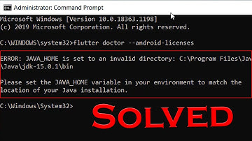 Fix JAVA_HOME is set to an invalid directory