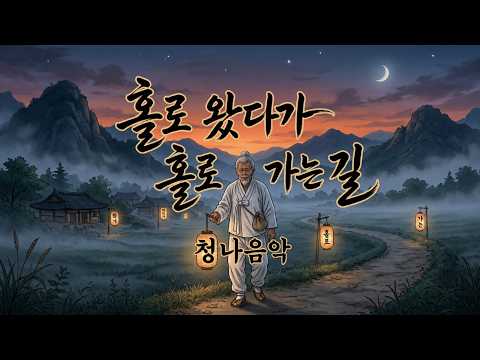 [청나음악] 홀로 왔다가 홀로 가는 길 - 인생 허무함과 쓸쓸함의 끝 (가사 포함)
