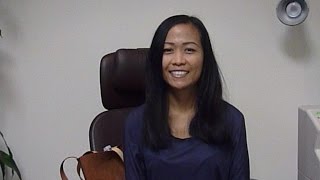 Chris is happy the brown pigment spots she had are gone thanks to Dr. Brian & WhiterEyes® Lucy Flew From Australia To Have Whitereyes For Brown Spots