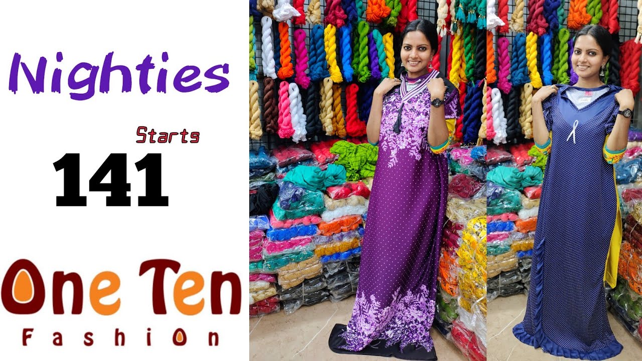 Wholesale விலையில் Nighties||Free Size- 3XL|| Cotton|Banian Crushed|Feeding 